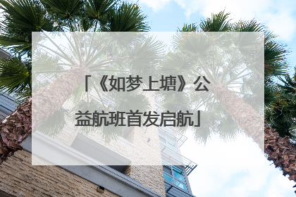 《如梦上塘》公益航班首发启航