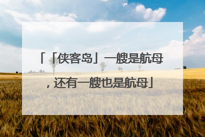 「侠客岛」一艘是航母，还有一艘也是航母