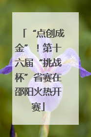 “点创成金”！第十六届“挑战杯”省赛在邵阳火热开赛
