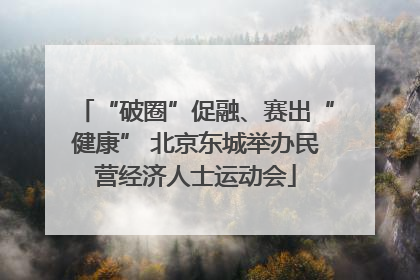 “破圈”促融、赛出“健康” 北京东城举办民营经济人士运动会