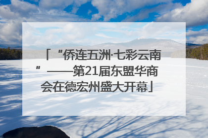“侨连五洲·七彩云南”——第21届东盟华商会在德宏州盛大开幕