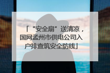 “安全扇”送清凉，国网孟州市供电公司入户排查筑安全防线