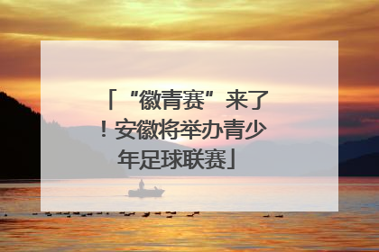 “徽青赛”来了！安徽将举办青少年足球联赛