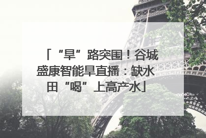 “旱”路突围！谷城盛康智能旱直播：缺水田“喝”上高产水