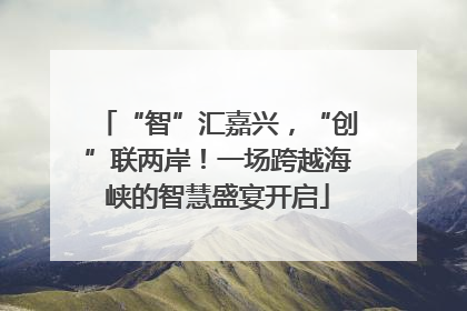 “智”汇嘉兴，“创”联两岸！一场跨越海峡的智慧盛宴开启