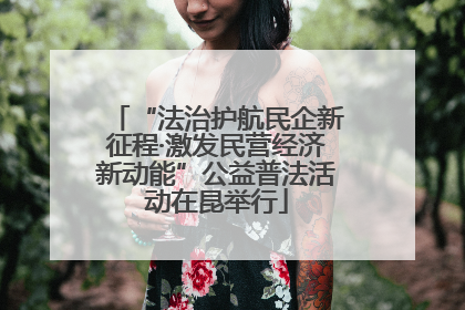 “法治护航民企新征程·激发民营经济新动能”公益普法活动在昆举行
