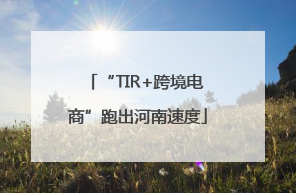 “TIR+跨境电商”跑出河南速度