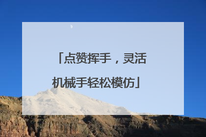 点赞挥手，灵活机械手轻松模仿