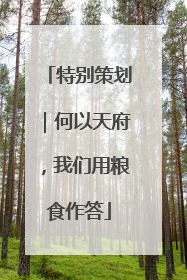 特别策划｜何以天府，我们用粮食作答