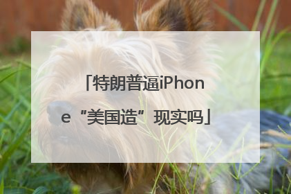 特朗普逼iPhone“美国造”现实吗