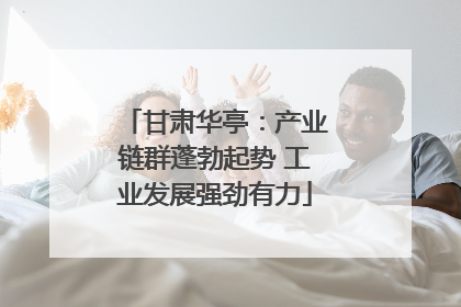 甘肃华亭：产业链群蓬勃起势 工业发展强劲有力