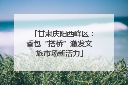 甘肃庆阳西峰区：香包“搭桥”激发文旅市场新活力