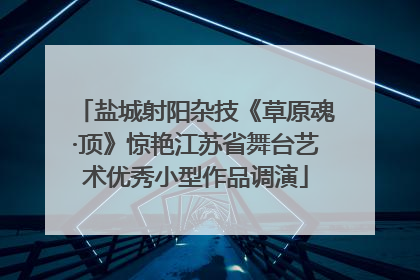 盐城射阳杂技《草原魂·顶》惊艳江苏省舞台艺术优秀小型作品调演