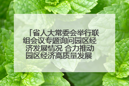 省人大常委会举行联组会议专题询问园区经济发展情况 合力推动园区经济高质量发展 王宁主持会议并讲话 王予波带队到会应询
