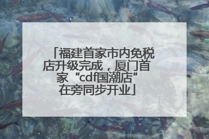 福建首家市内免税店升级完成，厦门首家“cdf国潮店”在旁同步开业