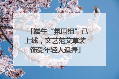 端午“氛围组”已上线，文艺范艾草装饰受年轻人追捧