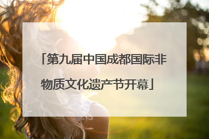 第九届中国成都国际非物质文化遗产节开幕