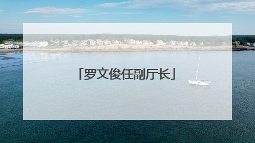 罗文俊任副厅长