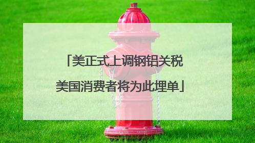 美正式上调钢铝关税 美国消费者将为此埋单