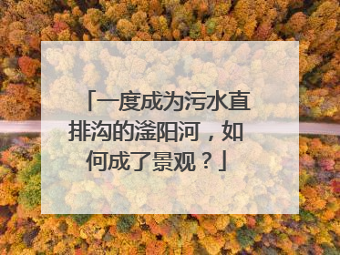 一度成为污水直排沟的滏阳河，如何成了景观？