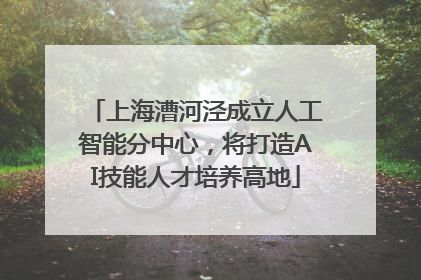 上海漕河泾成立人工智能分中心，将打造AI技能人才培养高地