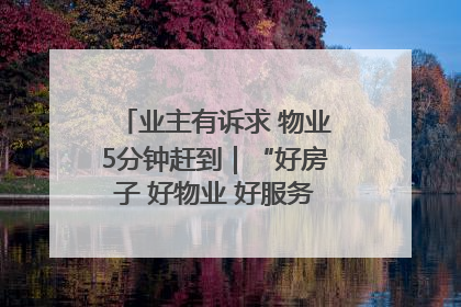 业主有诉求 物业5分钟赶到｜“好房子 好物业 好服务”系列报道④