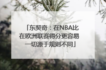 东契奇：在NBA比在欧洲联赛得分更容易 一切源于规则不同