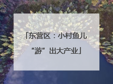 东营区：小村鱼儿“游”出大产业