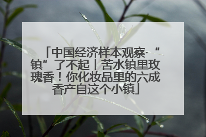 中国经济样本观察·“镇”了不起丨苦水镇里玫瑰香！你化妆品里的六成香产自这个小镇