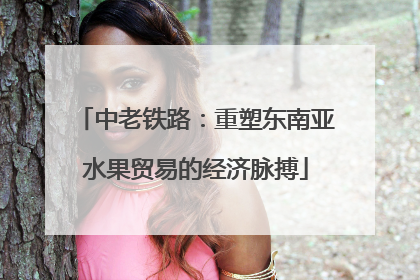 中老铁路：重塑东南亚水果贸易的经济脉搏