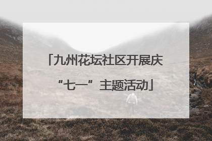 九州花坛社区开展庆“七一”主题活动