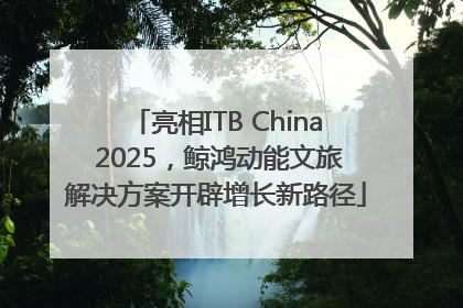 亮相ITB China 2025，鲸鸿动能文旅解决方案开辟增长新路径