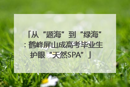 从“题海”到“绿海”：鹤峰屏山成高考毕业生护眼“天然SPA”
