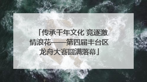 传承千年文化 竞逐激情浪花——第四届丰台区龙舟大赛圆满落幕