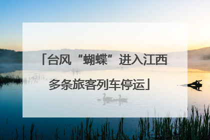 台风“蝴蝶”进入江西 多条旅客列车停运