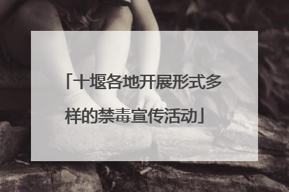 十堰各地开展形式多样的禁毒宣传活动