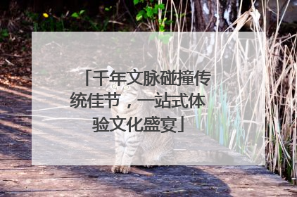 千年文脉碰撞传统佳节，一站式体验文化盛宴