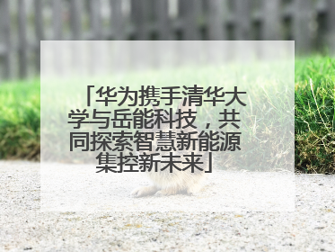 华为携手清华大学与岳能科技，共同探索智慧新能源集控新未来