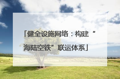 健全设施网络：构建“海陆空铁”联运体系