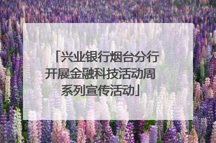 兴业银行烟台分行开展金融科技活动周系列宣传活动