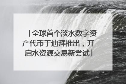 全球首个淡水数字资产代币于迪拜推出，开启水资源交易新尝试