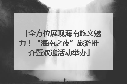 全方位展现海南旅文魅力！“海南之夜”旅游推介暨欢迎活动举办