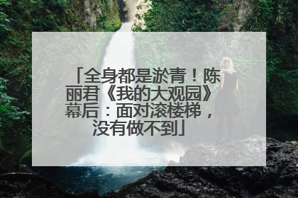 全身都是淤青！陈丽君《我的大观园》幕后：面对滚楼梯，没有做不到