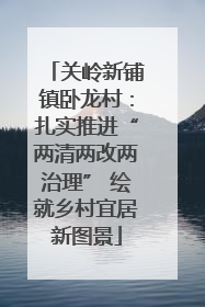 关岭新铺镇卧龙村：扎实推进“两清两改两治理” 绘就乡村宜居新图景