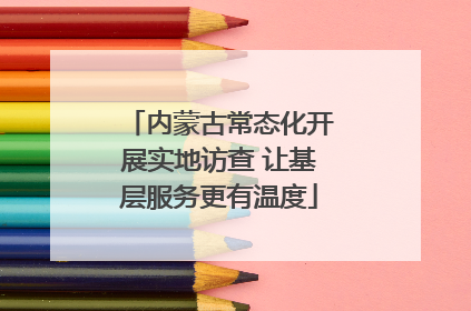 内蒙古常态化开展实地访查 让基层服务更有温度