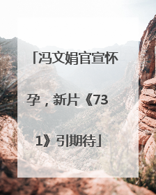 冯文娟官宣怀孕，新片《731》引期待