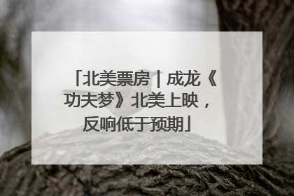 北美票房｜成龙《功夫梦》北美上映，反响低于预期