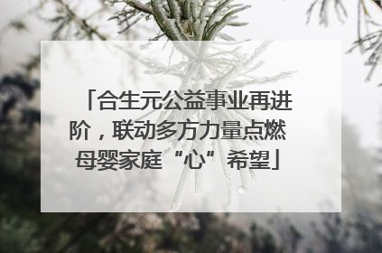 合生元公益事业再进阶，联动多方力量点燃母婴家庭“心”希望