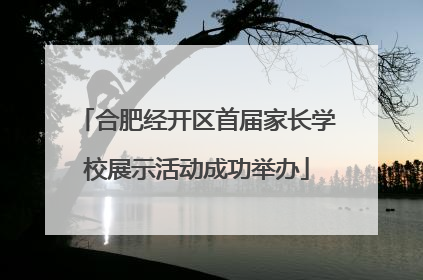 合肥经开区首届家长学校展示活动成功举办