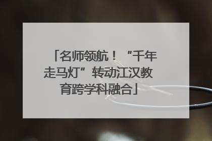 名师领航！“千年走马灯”转动江汉教育跨学科融合